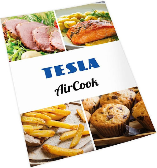 Tesla Electronics AirCook DualHeat QD464 XXL Heißluftfritteusen mit Doppelter Abnehmbarer Behälter 9lt Schwarz