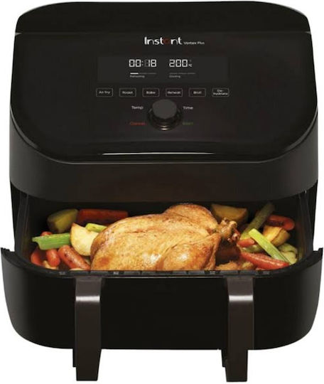 Instant Pot Vortex Versazone Air Fryer με Διπλό Αποσπώμενο Κάδο 8.5lt Μαύρο