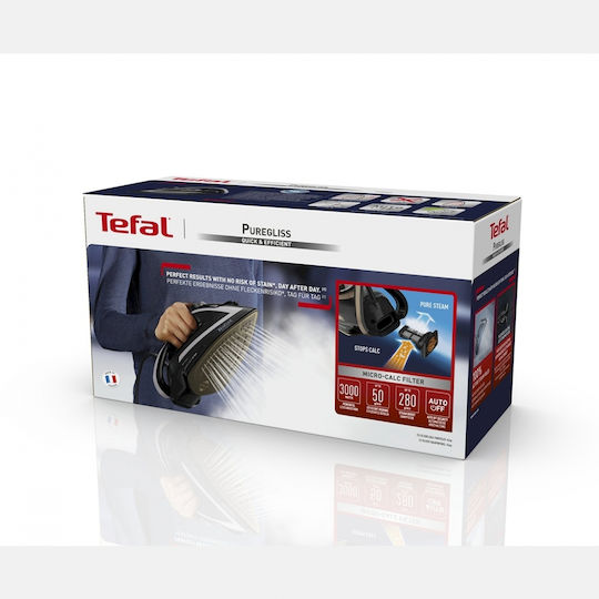Tefal Puregliss Σίδερο Ατμού 3000W με Συνεχόμενη Παροχή Ατμού 50gr/min