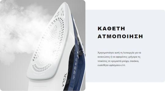 Tesla Ютия с Пара 2600W с Постоянна Парна Струя 25л/мин