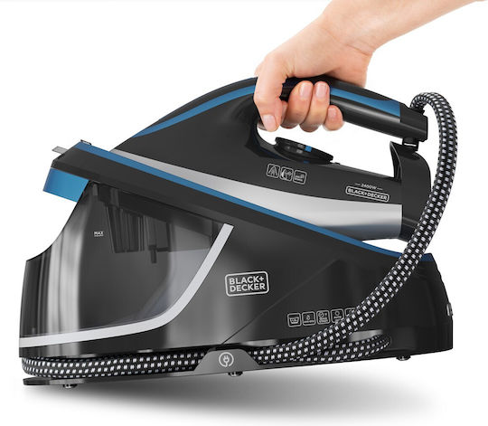 Steam Iron 2400W with Ceramic Plate and Continuous Steam Supply 120g/min
