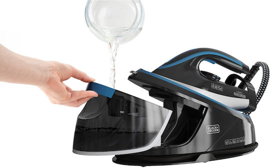 Steam Iron 2400W with Ceramic Plate and Continuous Steam Supply 120g/min