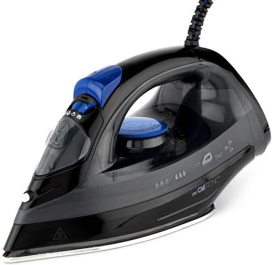 Clatronic DB 3703 Steam Iron 1800W with Stainless Steel Plate and Continuous Steam Supply 25g/min