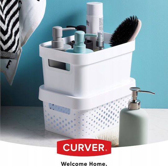 Curver Infinity Πλαστικό Κουτί Αποθήκευσης με Καπάκι Λευκό 36x27x22cm