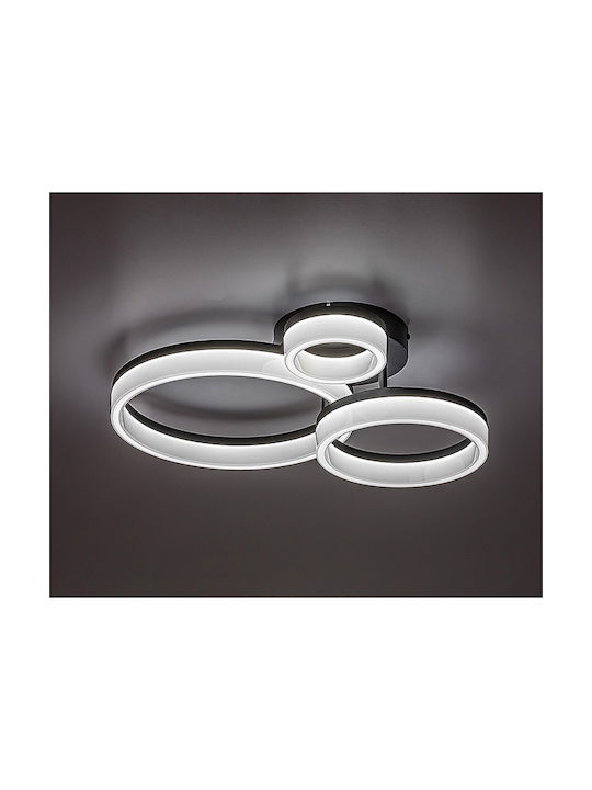 Rabalux Amilia Smart Black Mount Ceiling Light With Integrated LED
