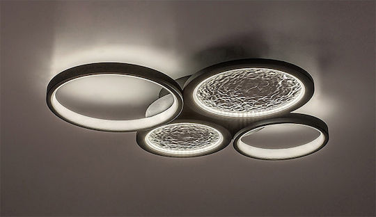 Rabalux Aranis Smart Black Mount Ceiling Light With Integrated LED And Remote Control