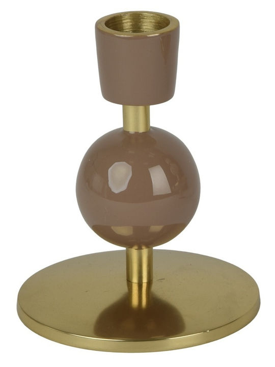 Kaemingk Metal Candle Holder in Brown Color 8.5x8.5x10.5 cm