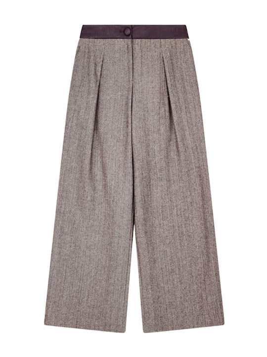 Armani Exchange Women's Fabric Trousers Beige