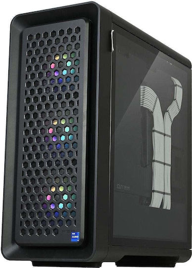 NTT System AirFrame Гейминг Настолен Компютър (Ultra 5-250K/32GB DDR5/2.0TB SSD/GeForce RTX 5070/W11 Home)