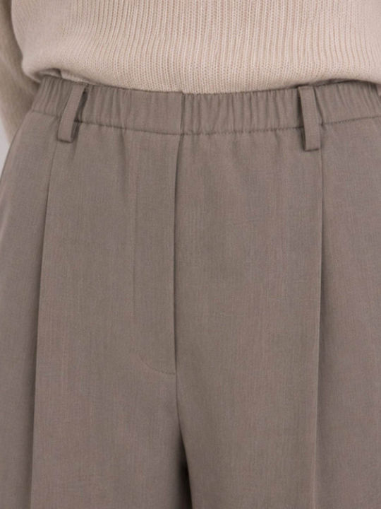 Women's Fabric Trousers Mocca