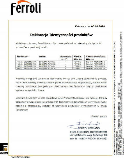 Ferroli Biopellet PRO18 Котел Pellet 15480kcal/h
