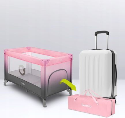 Lionelo Stefi Playpen with Mattress Yellow Lemon 125x65cm