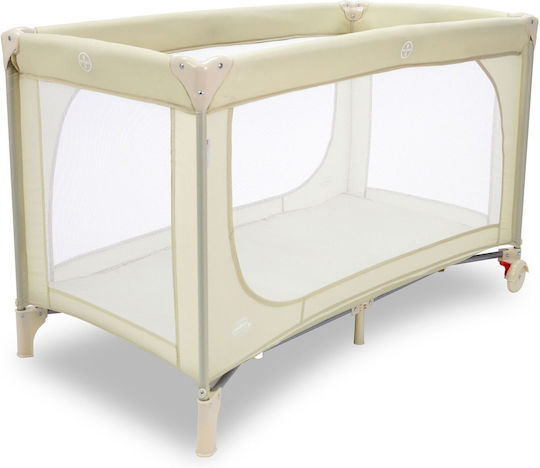 Asalvo Essential Παρκοκρέβατο με Στρώμα Μπεζ 65x125cm