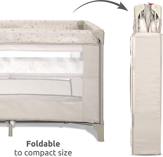 Lorelli Baby Playpen 2 Levels with Mattress Green 67x127cm