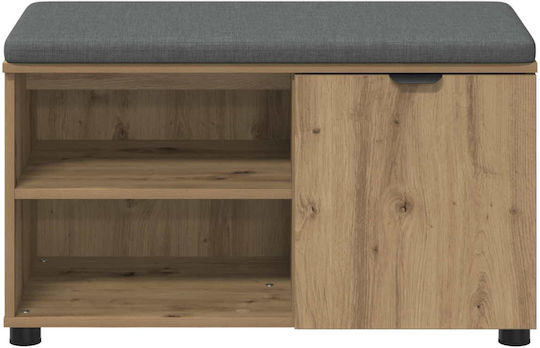 Hallway Furniture with Shoe Rack & Bench Oak 80x38x46cm