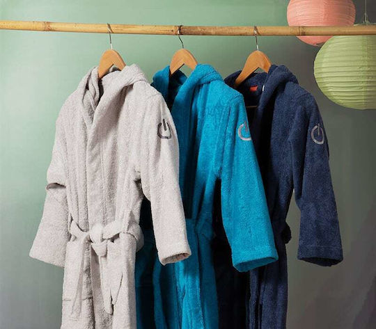 Nef-Nef Homeware Kids Hooded Bathrobe Color Kids L.grey