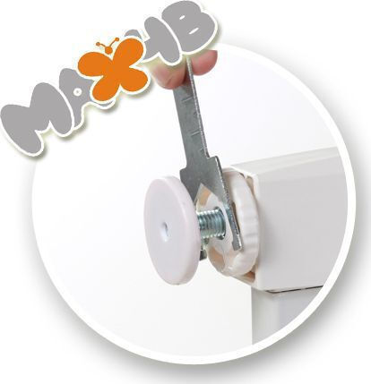 Sicherheitstür mit Schrauben, βιδωτό, βιδωτο aus Metall in Weiß Farbe 103εκ. 1Stück