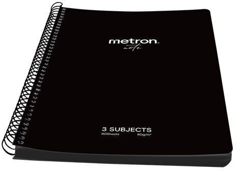 Metron Σπιράλ Τετράδιο Ριγέ Α4 150 Φύλλων 3 Θεμάτων (Διάφορα Σχέδια)