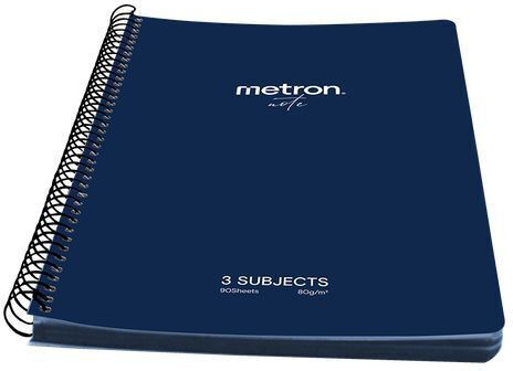 Metron Σπιράλ Τετράδιο Ριγέ Α4 150 Φύλλων 3 Θεμάτων (Διάφορα Σχέδια)