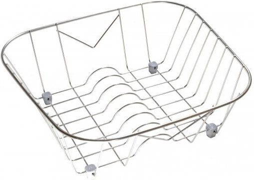 Sanitec No10 Sink Strainer Inox Silver 40x32cm