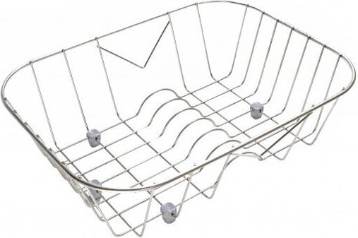 Sanitec Nr. 3 Abtropfkorb Inox Silber 40x31cm