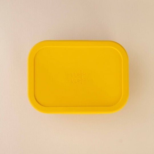 Nok Nok Kids' Food Container Made of Silicone 0.8 Litre Lunchbox 3 Divided Curry