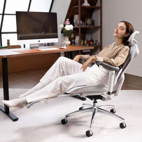 Sihoo Doro C300 Scaun de Birou cu Brațe Reglabile Off White
