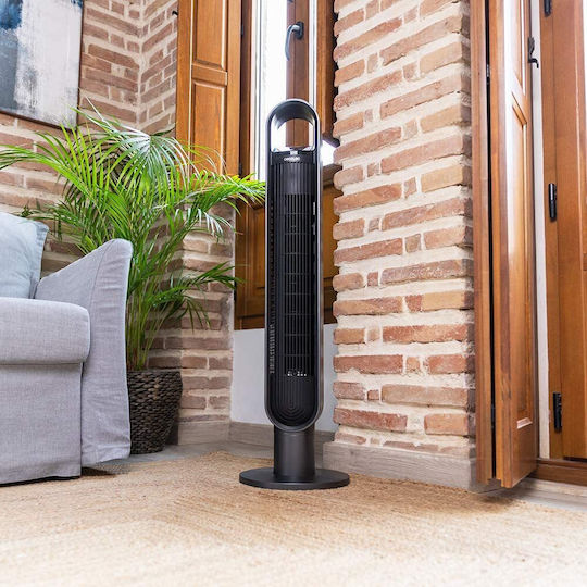 Cecotec Energy Silence 9190 Skyline Ionic Connected Ventilator Tip Turn 60W Cu Telecomandă Negru