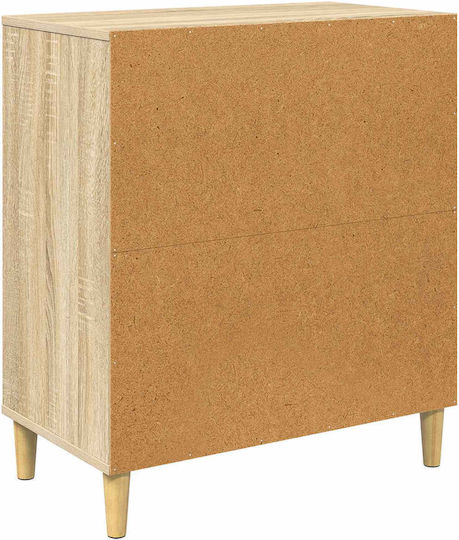 Aachen Wooden Chest of Drawers with 3 Drawers Pink 66x36.5x75cm