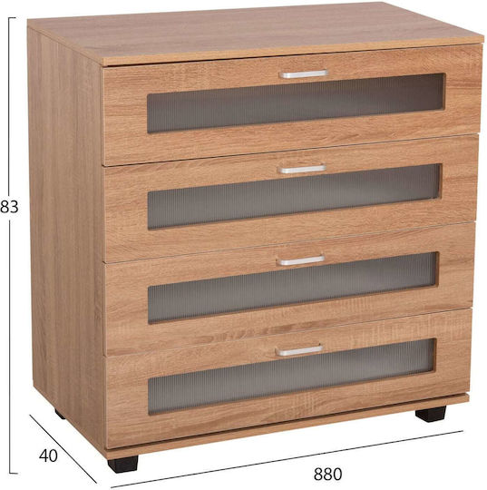 Συρταριέρα Креватокамарас Дървена Sonama 80x40x83бр