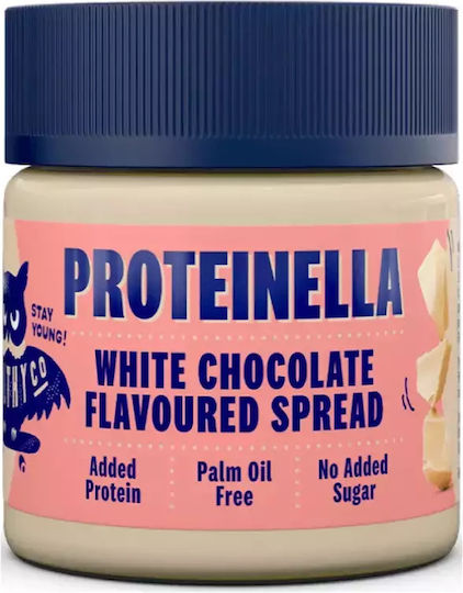 HealthyCo Пралиново намазване Proteinella с допълнителен протеин без Добавена Захар с бял шоколад 360гр
