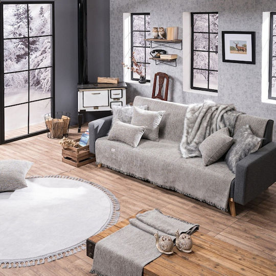 Teoran Utah Four-Seater Sofa Throw Chenille 180x350cm