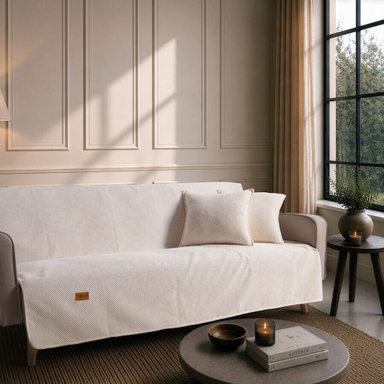 Teoran Pearl Cuverturi Pentru Canapea De Fotoliu 180x150cm Ecru