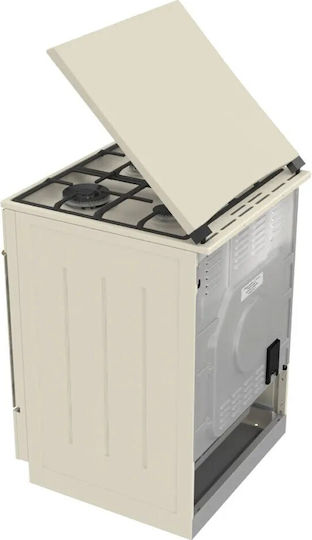 Gorenje Aragaz Gaz Lichid și Electricitate 71lt cu Plite Emailate P60cm Gorenje Gks6c71cli Kitchen