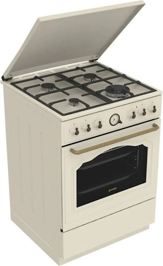 Gorenje Aragaz Gaz Lichid și Electricitate 71lt cu Plite Emailate P60cm Gorenje Gks6c71cli Kitchen