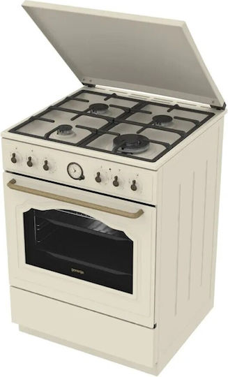 Gorenje Aragaz Gaz Lichid și Electricitate 71lt cu Plite Emailate P60cm Gorenje Gks6c71cli Kitchen