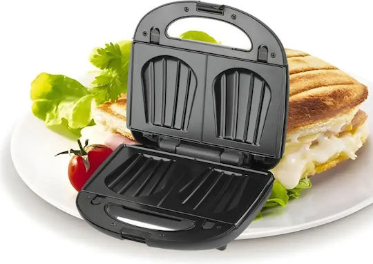 Verk Group Sandwichmaker Grill mit Abnehmbaren Platten 750W Gray