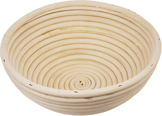 Orion Καλάθι Ψωμιού από Rattan Γκρι 25x25cm