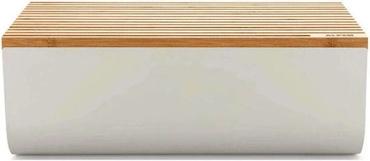 Alessi Matina Brotkasten mit Deckel Metallisch Gray 34x21x14cm