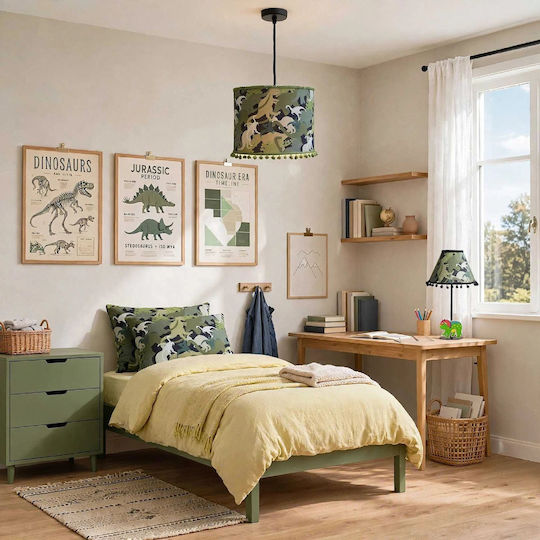 Oxygen Kids Decorative Lamp Green 35x20x12εκ.