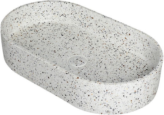 Karag Надеждна мивка Камък 60x35x12см Stracciatella