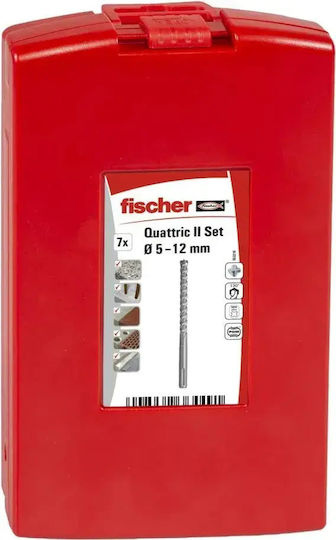 fischer Set 5 Burghie cu Cap de Foraj SDS Plus