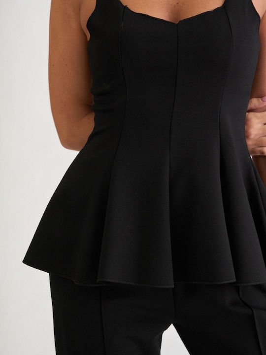 Damen Schwarz Set mit Hosen für Damen
