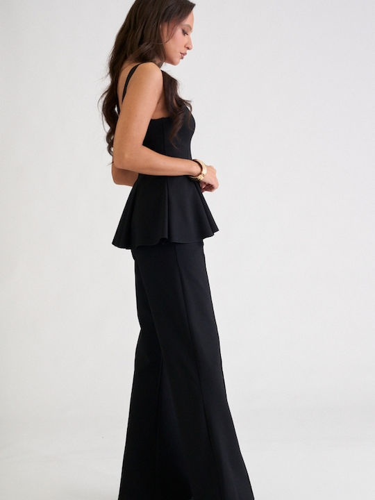 Damen Schwarz Set mit Hosen für Damen