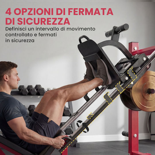 Sportnow Beinpresse/Squat mit Gewichten 455kg