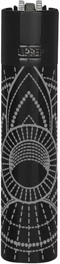 Clipper Metal Feuerzeug Flamme in Schwarz Farbe