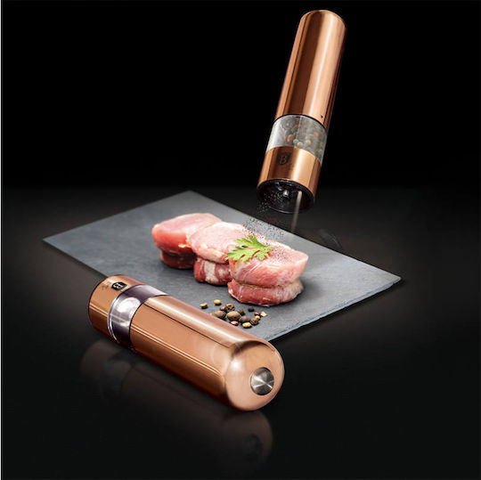 Berlinger Haus Metallic Line Set Electric Râșnițe Condimente Inox Rose Gold Collection 2buc
