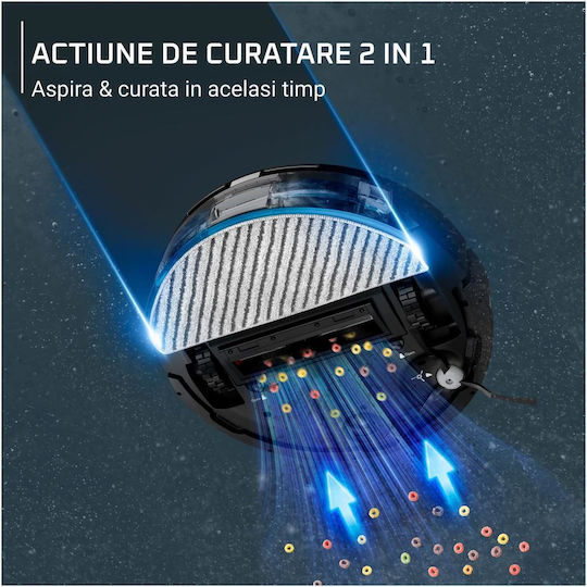 Rowenta X-Plorer Serie 85+ Σκούπα Ρομπότ με Χαρτογράφηση Laser & Απορρόφηση 6000Pa Μαύρη