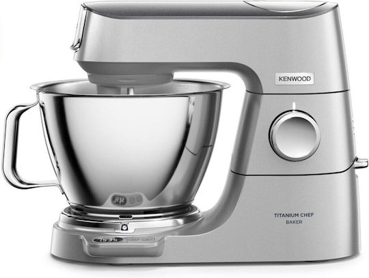 Kenwood Titanium Chef Baker Κουζινομηχανή 1200W με Ανοξείδωτο Κάδο 5lt Γκρι
