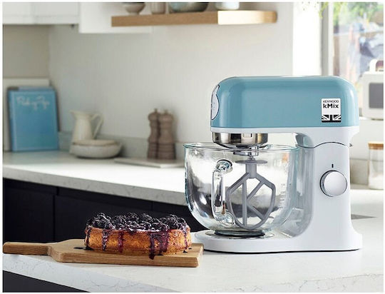 Kenwood kMix Κουζινομηχανή 1000W με Γυάλινο Κάδο 5lt Μπλε